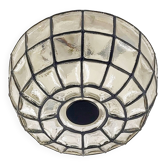 Plafonnier Mid-Century en Verre de Limburg, Allemagne, 1960s