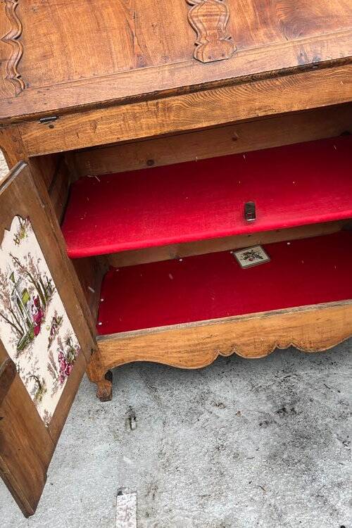 19th-century walnut secretary