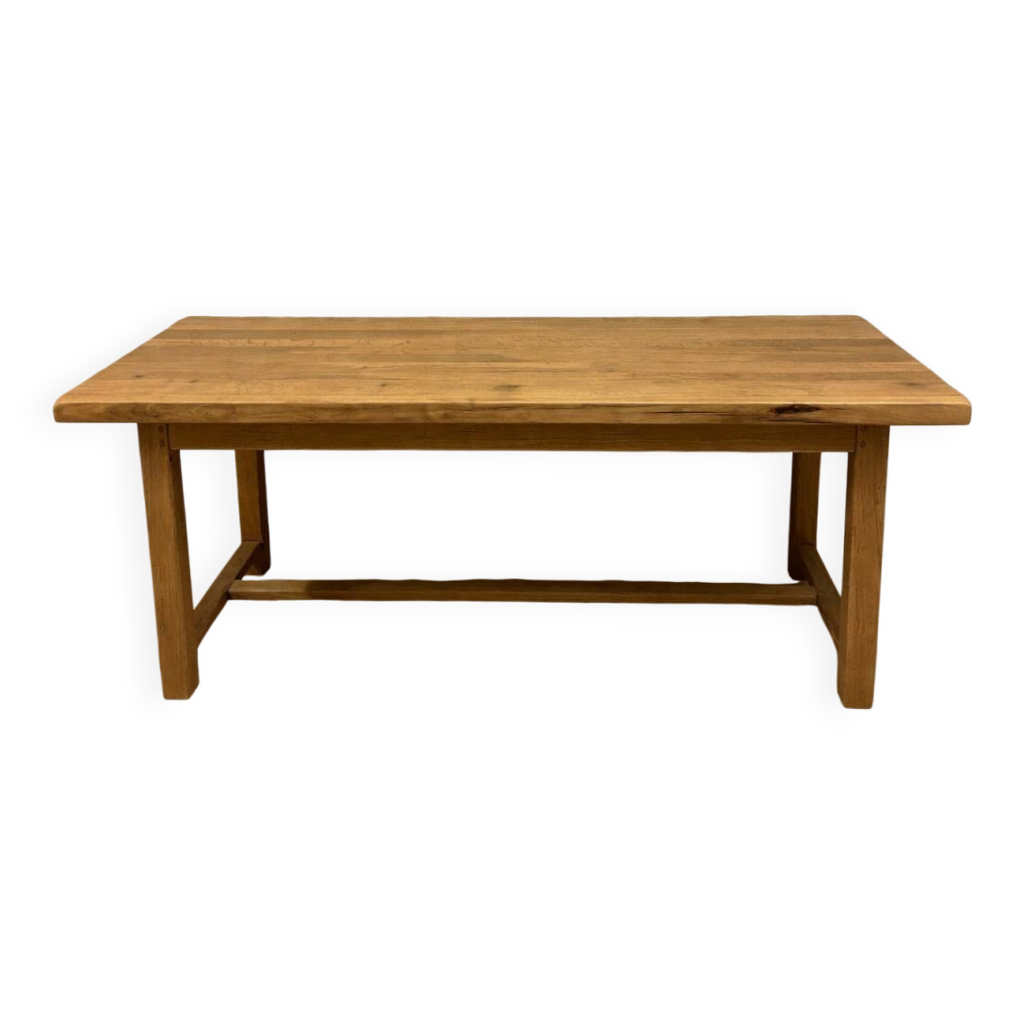 Large solid wood farmhouse table – country style