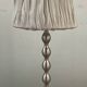 Vintage brushed aluminum lamp