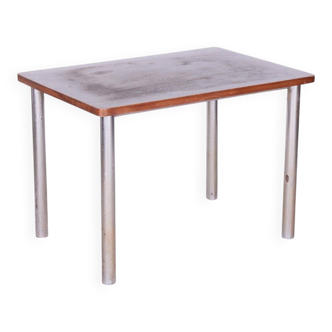 Table de Salle à Manger Bauhaus en Noyer, République Tchèque, 1930s