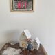 black Art Deco bedside table