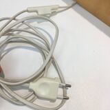 Pair of vintage 90s wall lights in curved wood