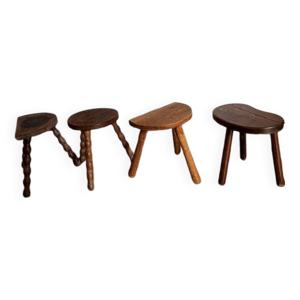 lot de 4 tabourets dépareillés