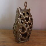 Brass photophore owl