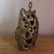 Brass photophore owl