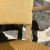 Paire de fauteuils bridge jaunes