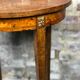 Louis XVI-style oval healing in elm magnifying glass veneer and bronze ornament