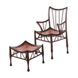 Liberty & Co Chair with footstool design by Thebe 1950