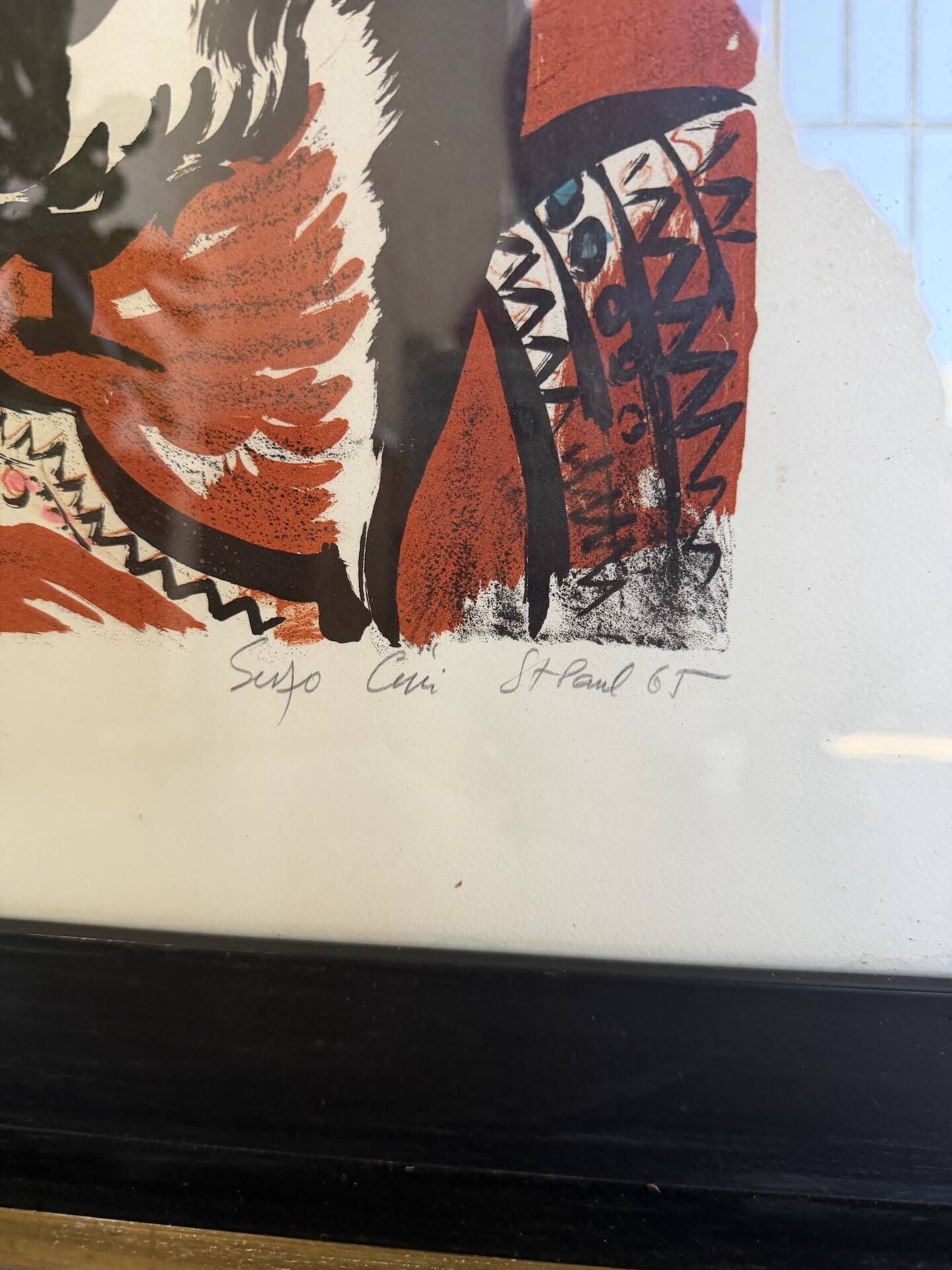 Print 1965 Saint Paul Suso Céri