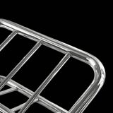 Vintage chrome metal magazine rack