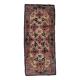 Tapis Hooked antique américain – 76 x 175 cm – Motif floral - 1C981