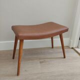 Scandinavian footrest teak