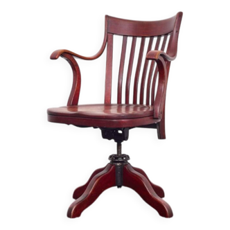 Chaise de bureau Capua d'Adolf Loos – N° 669 – Hêtre, teinte acajou – 1923