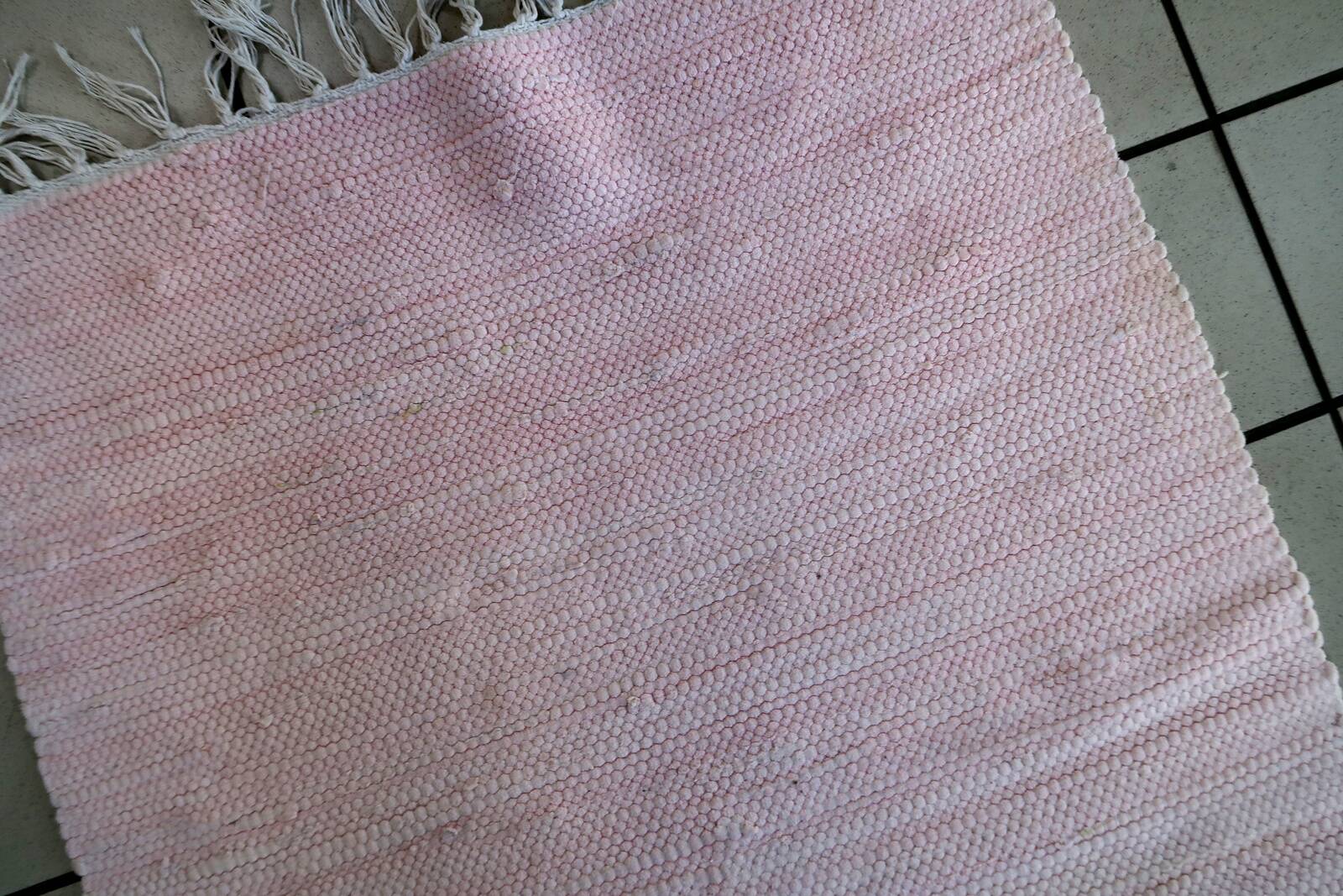 Tapis Kilim Vintage Indien en Coton (80cm x 131cm), Années 1980