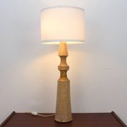 Floor lamp with a ceramic base