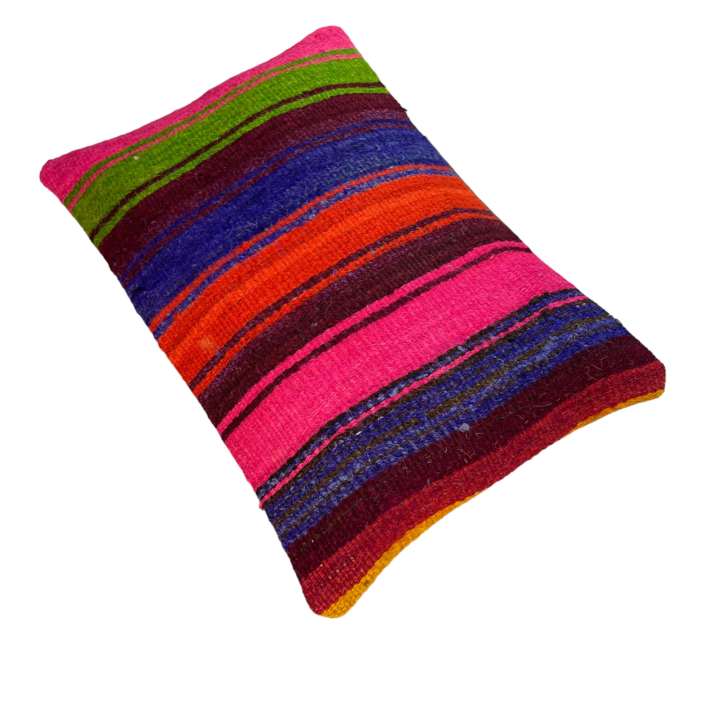 Vintage turkish kilim cushion cover, 30 x 50 cm