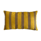 Silk canvas cushion Nobilis old raw linen back
