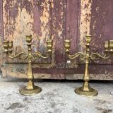 Pair of golden candlesticks