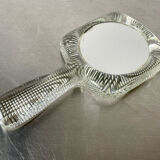 Handheld glass mirror Swedish design 1960's