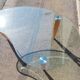 Table basse vintage bois et verre