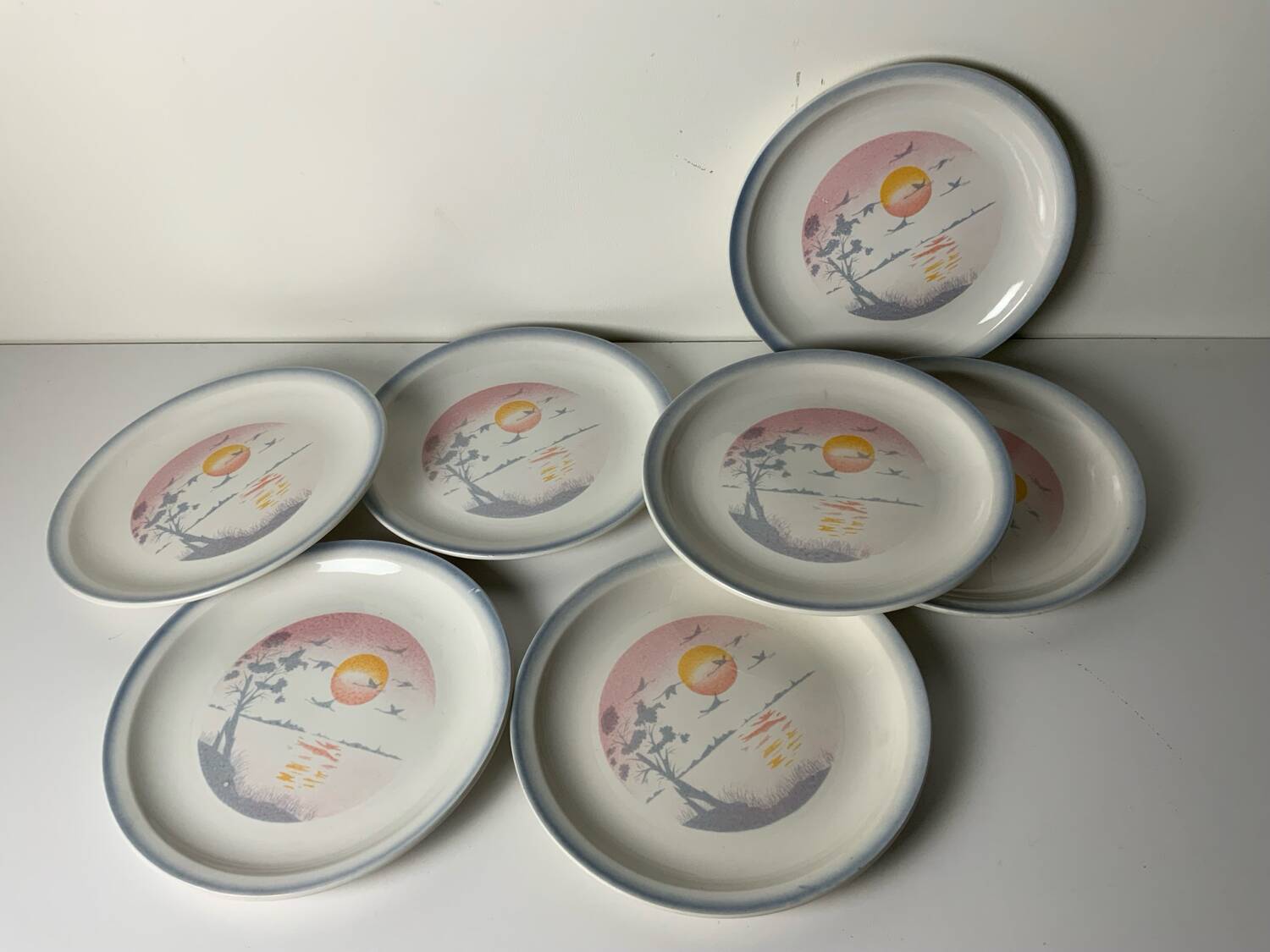 Vintage plates from the 1980s