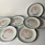 Vintage plates from the 1980s