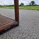 Table de chevet vintage en rotin