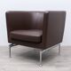 Vitra Suita Club Armchair Brown Leather Armchair