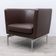 Vitra Suita Club Armchair Brown Leather Armchair