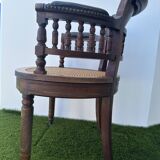 Napoleon III office chair in solid wood