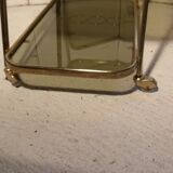 Golden serving table