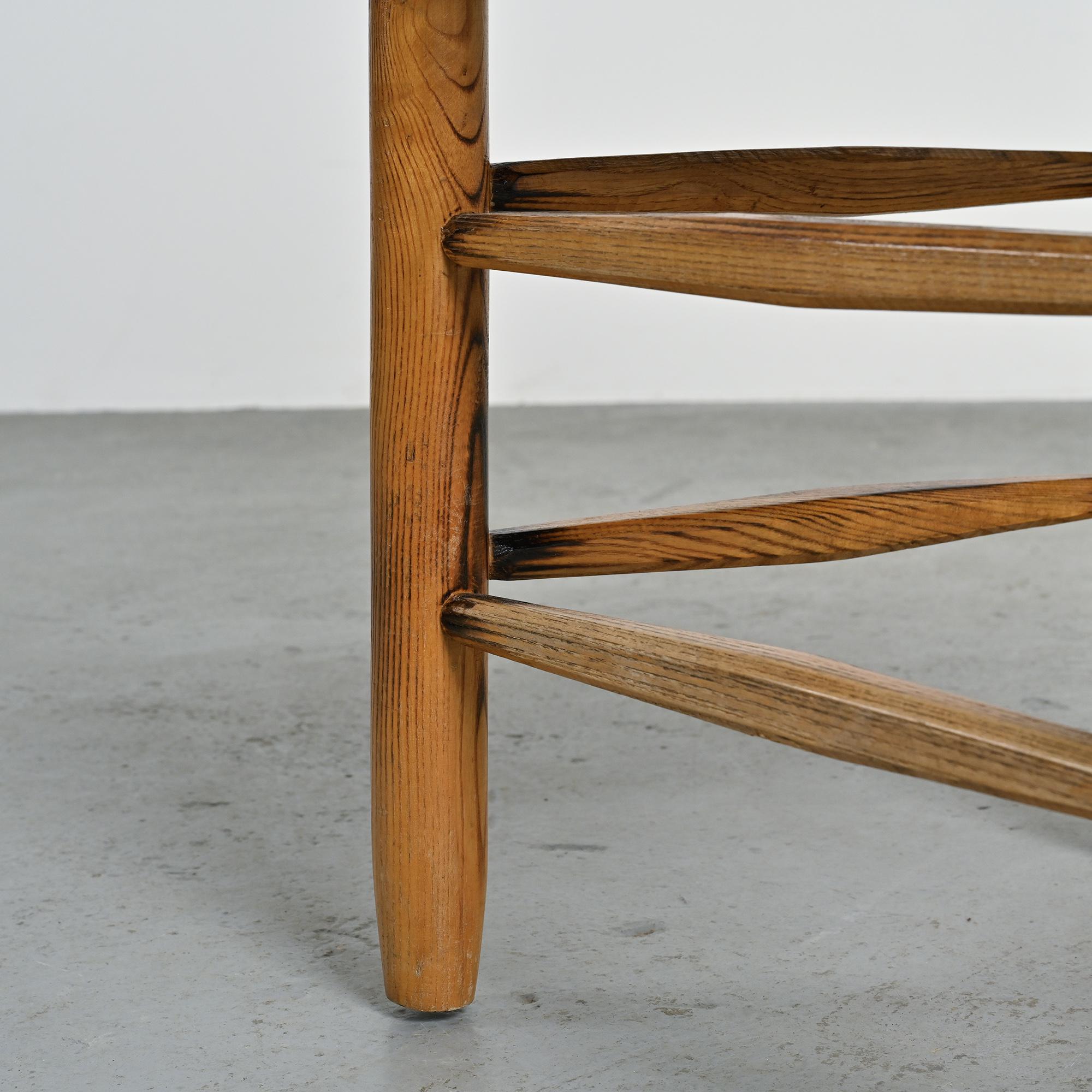Set of 6 Bauche model chairs by Charlotte Perriand, circa 1960.