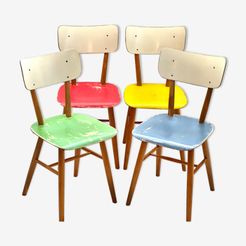 4 bistro Ton chairs, 1970’, Thonet