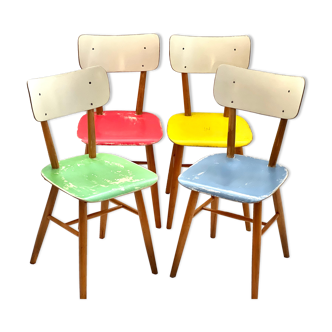 4 bistro Ton chairs, 1970’, Thonet