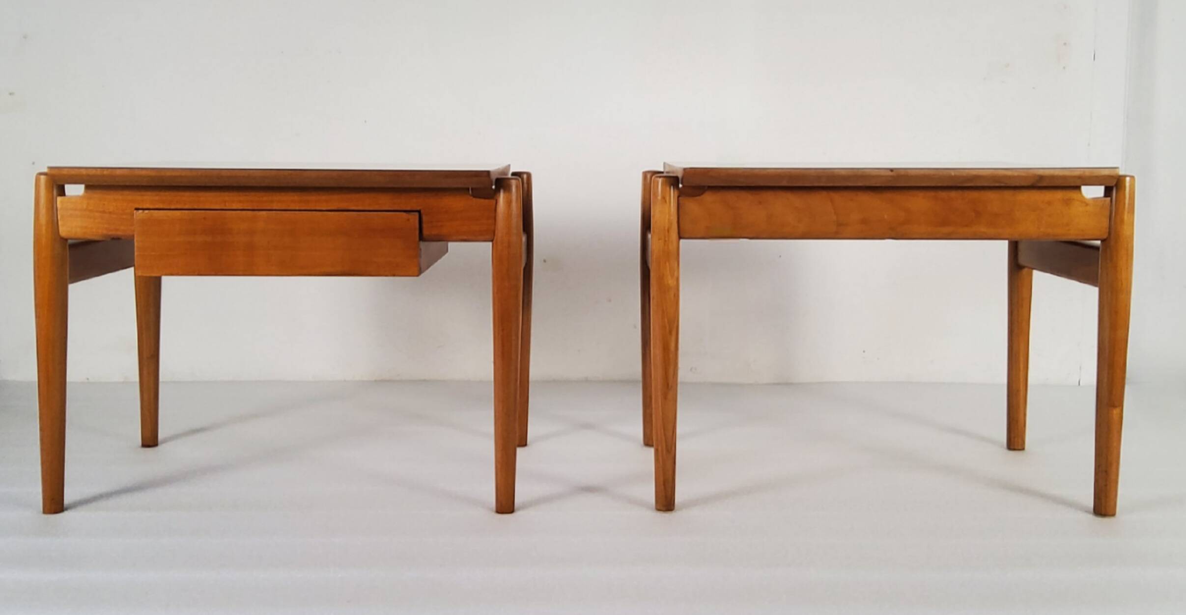Wooden side table, Van Den Berghe-Pauvers, Belgium