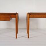 Wooden side table, Van Den Berghe-Pauvers, Belgium