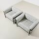 Le Corbusier Pair of LC3 Lounge Chairs for Cassina 1927/1970s