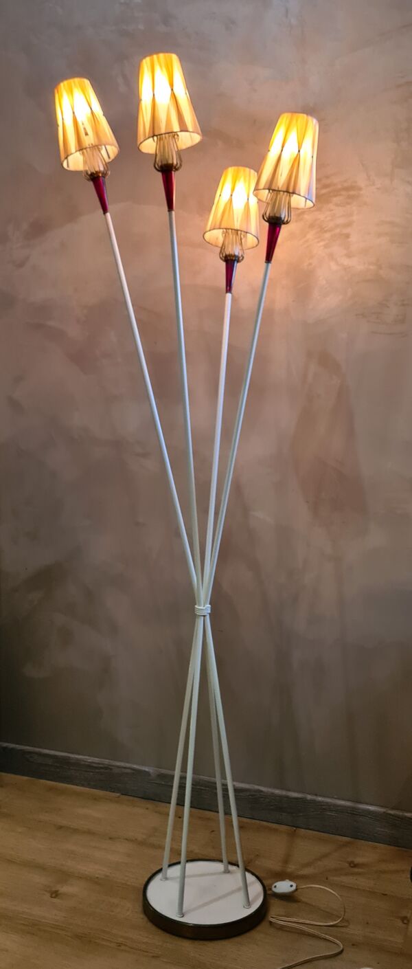 Lampadaire par René Mathieu pour Lunel, France, 1950s