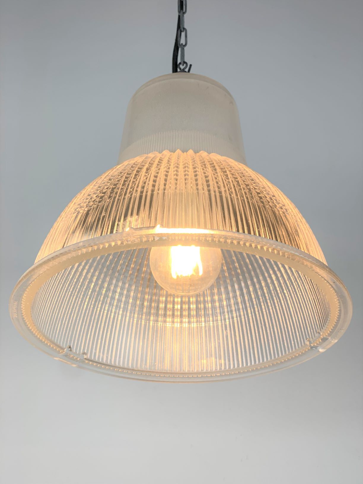 Holophane hanging lamp 1950 ø 27.5cm