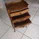 Petit meuble d’appoint / chiffonnier 3 tiroirs en bois – Style rustique