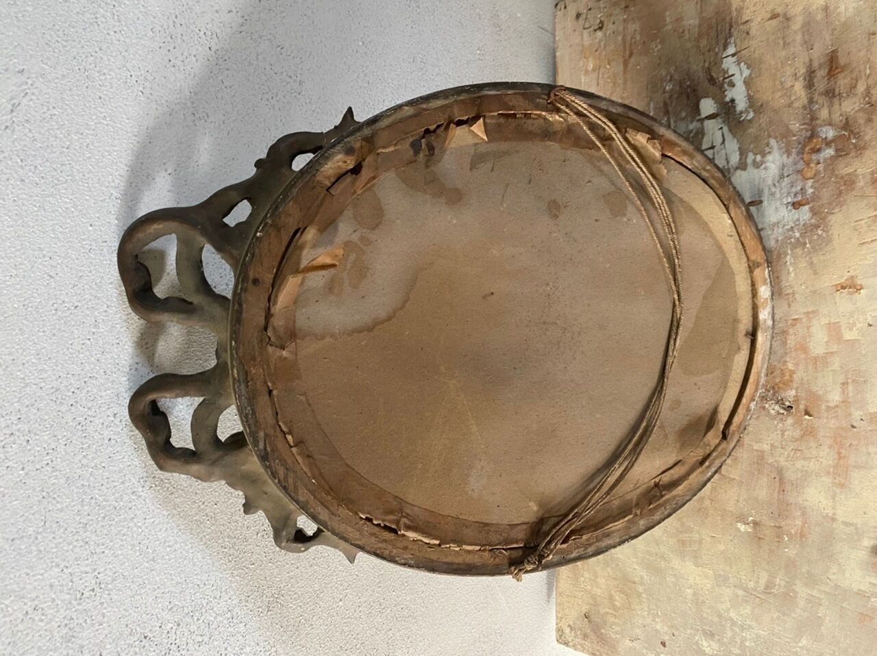 Portrait of a young girl in pastel and beautiful oval frame