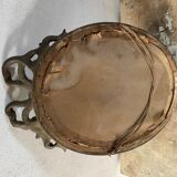 Portrait of a young girl in pastel and beautiful oval frame