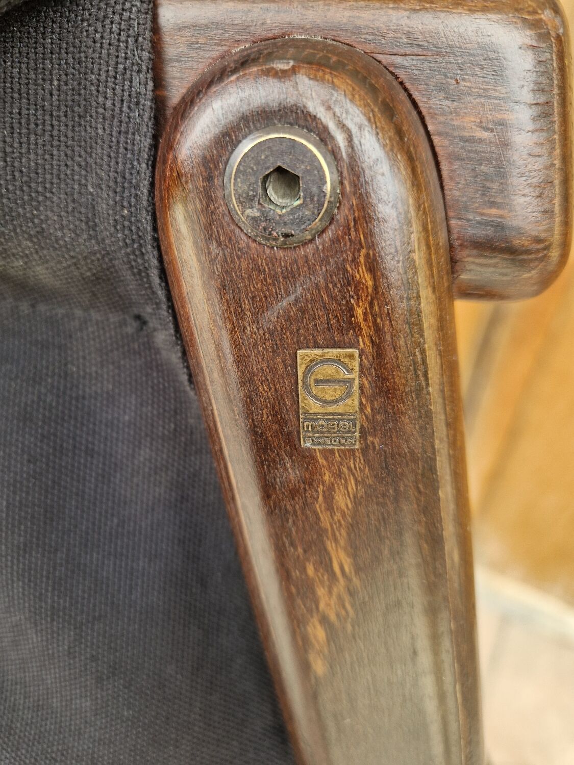 Nassjo Scandinavian armchair by Gote Mobler, Sweden