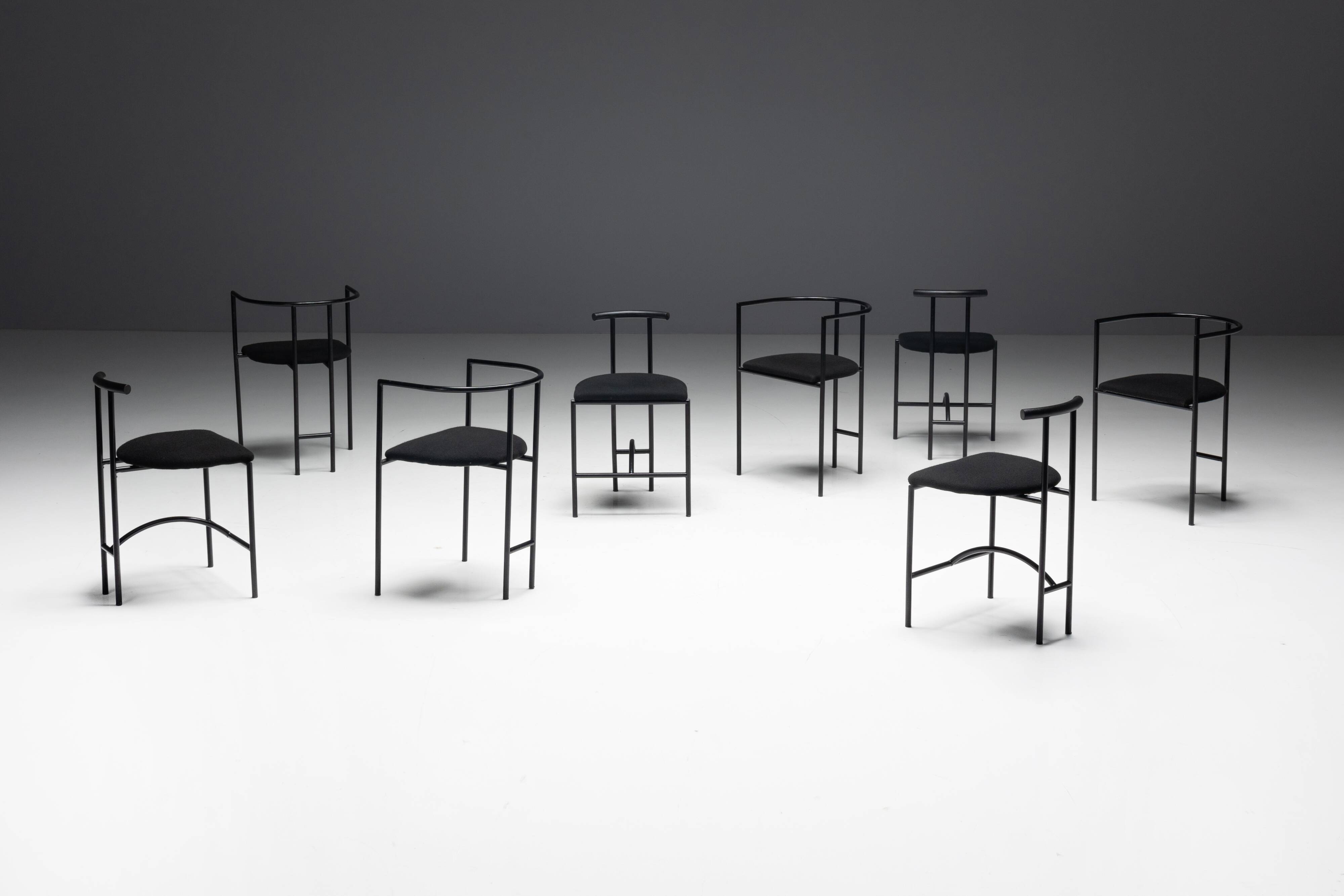 Postmodern "Tokyo" Dining Chairs by Rodney Kinsman for Bieffeplast, Italy, 1980s