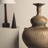 Monumental handled vase by Gustave Tiffoche