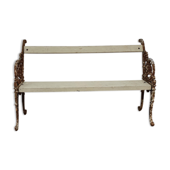 Cast iron garden bench