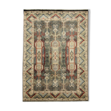 Handmade Traditional Indian Area Rug Fine Oriental Wool Carpet- 122x187cm