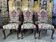 Suite de 6 chaises anglaises en velours