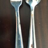 Set of 6 silver metal cutlery (box of 12 pieces)